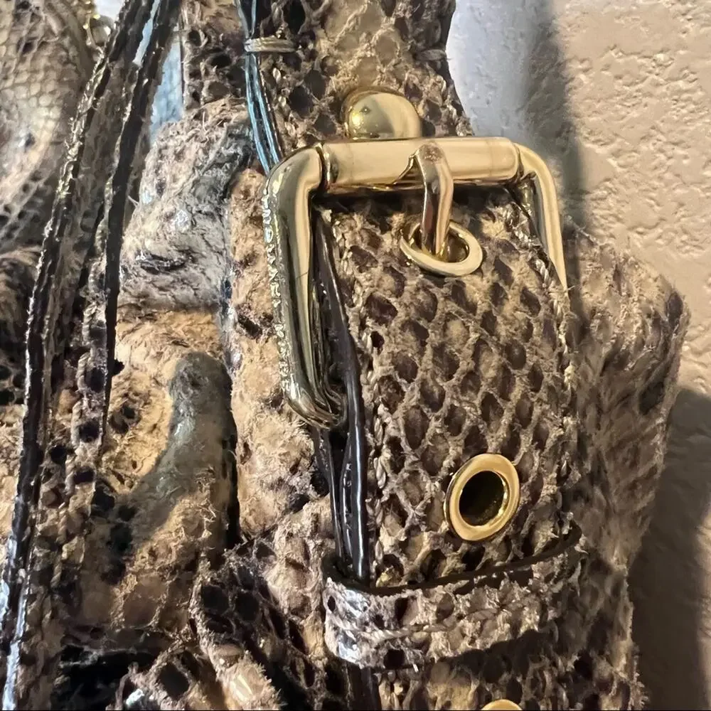 Michael Kors Small Snakeskin Shoulder Satchel